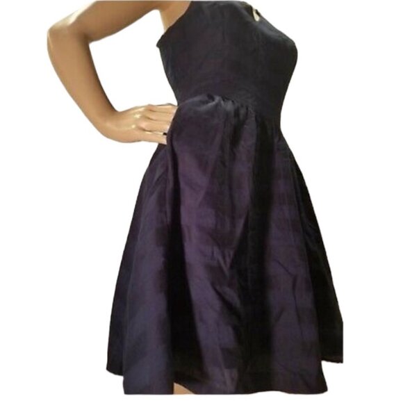 Gap Women's V Neck Navy Striped Skater Dress, Fit + Flare w/ Pockets, Sz 8 - Picture 8 of 8